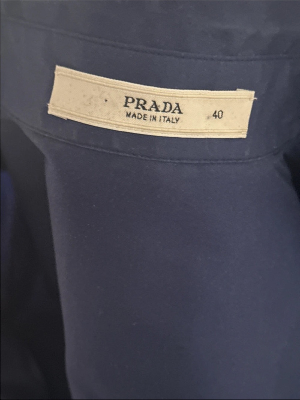 PRADA 3/4 Twilight Blue Shirt - Picture 2 of 14